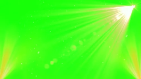 Golden lens flare light effect isolated on green screen background for video Stock Footage 344365847