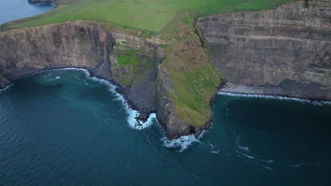 Golden Light Bathes Cliffs of Moher in Ireland&amp;#039;s Coastal Beauty Stock Footage 331809857