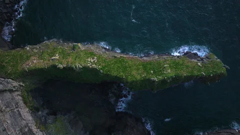 Golden Light Bathes Cliffs of Moher in Ireland&amp;#039;s Coastal Beauty Stock Footage 331811584