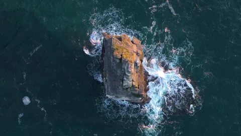 Golden Light Bathes Cliffs of Moher in Ireland&amp;#039;s Coastal Beauty Stock Footage 331827303