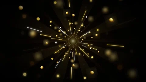 Golden light burst background, with radiant particles, and glowing motion, .. Stock-Footage 337561548
