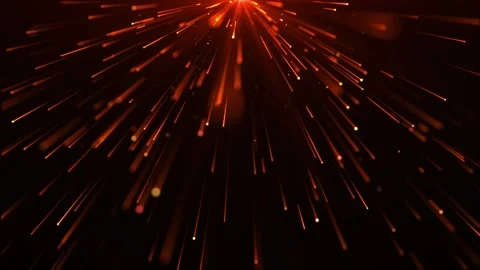The golden light of dust particles creates beautiful bokeh Stock Footage 263972599