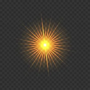 Golden light effect Stock Illustration