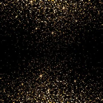Golden light effect. Star burst light with golden sparkles.  Vector illustr.. Illustrazione stock