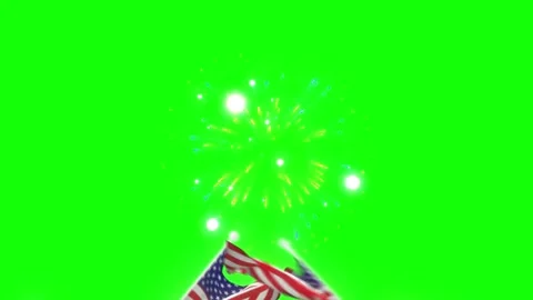 Golden light explosion on green screen. Bright star burst effect with chroma Stock Footage 340715428