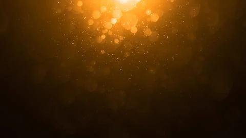 Golden Light with Floating Particles Creating a Magical and Warm Atmosphere Stock Illustration
