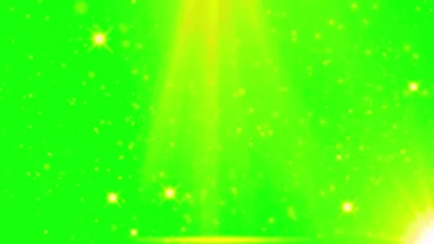 Golden light particles and lens flare overlay on green screen background Video stock 341907368