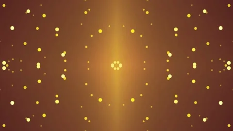 Golden light particles bursting in abstract motion. Dynamic bokeh dots Vídeo Stock 340003472