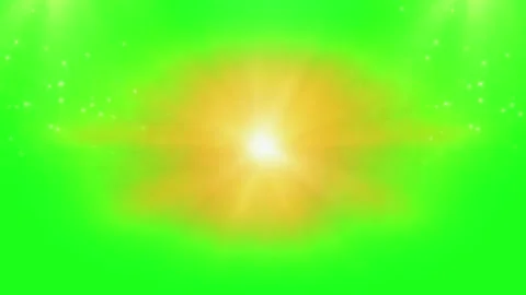 Golden light particles on green screen. Glowing dust overlay for video editing Video stock 339992422