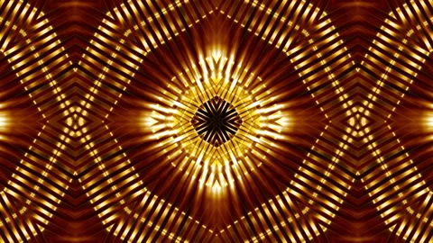 Golden Light Pattern Stock Footage 88273574