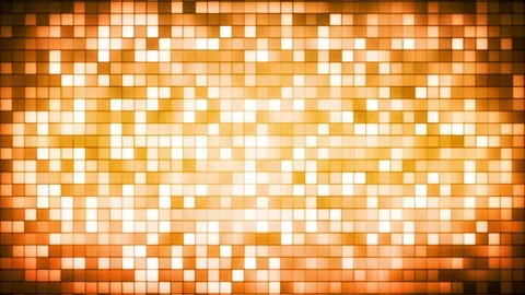 Golden Light Pixel Panel Background Stock Footage 70834741