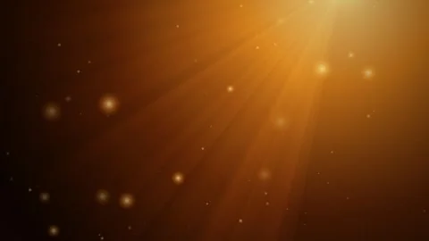 Golden Light Rays and Floating Dust Particles Background Stock Footage 344513934