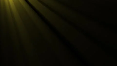 Golden Light Rays From Corner On Black Background Stock Footage 336331530