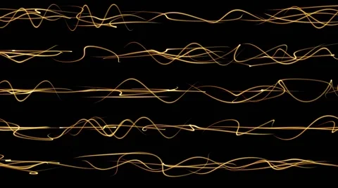 Golden light streaks motion background Stock Footage 62932394
