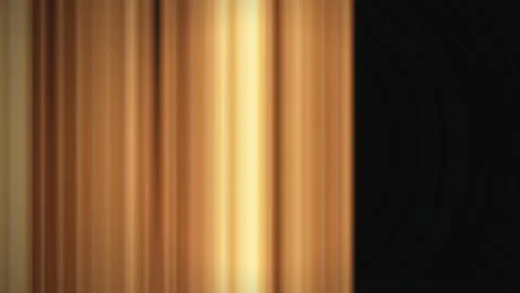 Golden light stripes drift across a dark screen in a seamless loop Stock Footage 341401875
