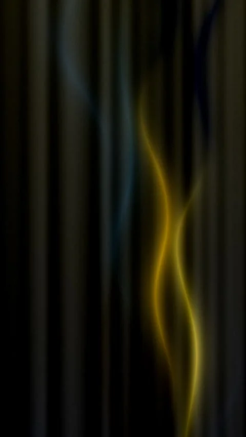 Golden Light Thread Loop Dark Vertical Abstract Motion Background Stock Footage 345647465