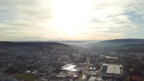 Golden Light Through The Clouds Stock Footage 103482076