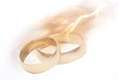 Golden lightning Stock Photos