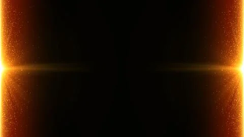 Golden lights effects black background with gold particle glowing lights dots Illustration