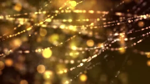 Golden Lights Lines Moving Like Waves Stock Footage 201953736