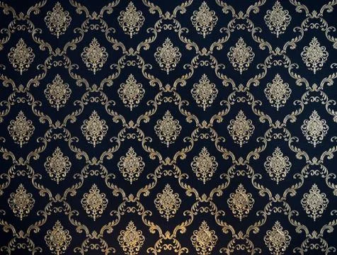 Golden line thai pattern Stock Photos