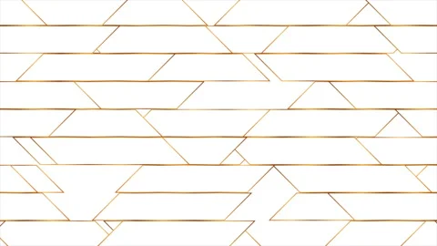 Golden linear abstract geometric pattern motion design Stock Footage 178944648