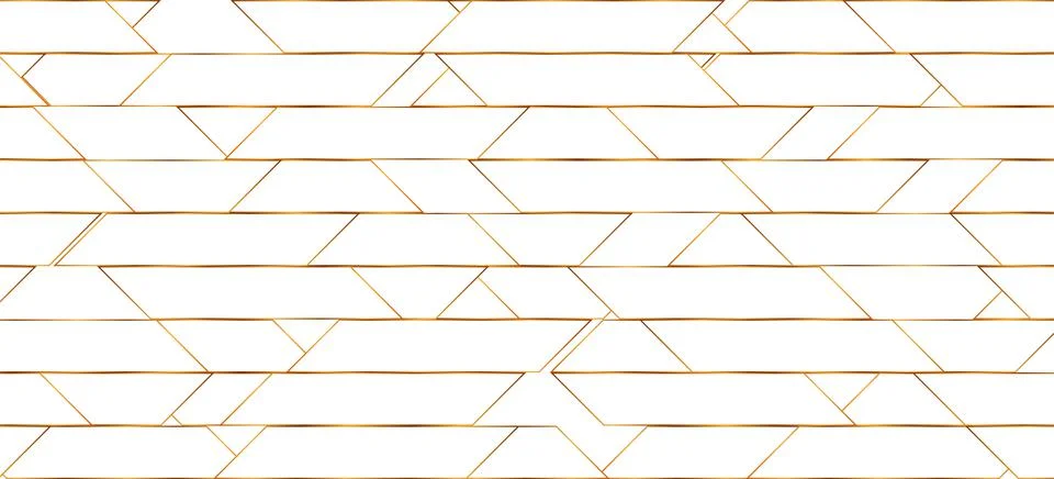 Golden linear abstract geometric pattern design Stock Illustration