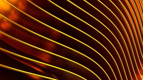 Golden lines abstract background	 Video stock 290245023