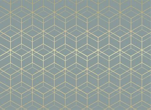 Golden lines. Geometric pattern background. Luxury style. Vector illustration. Stock Illustration