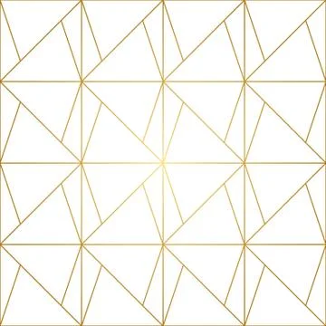 Golden Lines Geometric Seamless Pattern Stock-Illustration