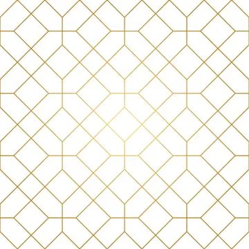 Golden Lines Seamless Pattern Stock Illustration
