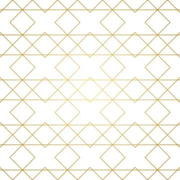 Golden Lines Seamless Pattern Stock Illustration