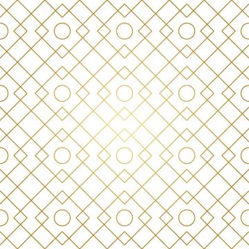 Golden Lines Seamless Pattern Stock Illustration