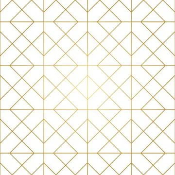 Golden Lines Seamless Pattern Stock Illustration