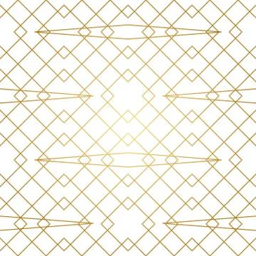 Golden Lines Seamless Pattern Stock Illustration