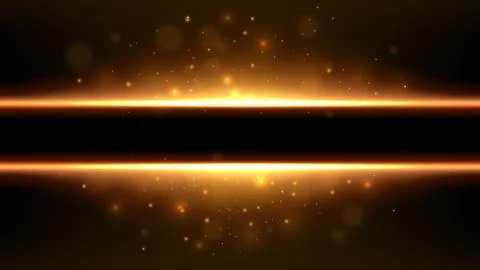 Golden Lines with Sparks Effect with Space For Text In The Center, Vector I.. Illustrazione stock