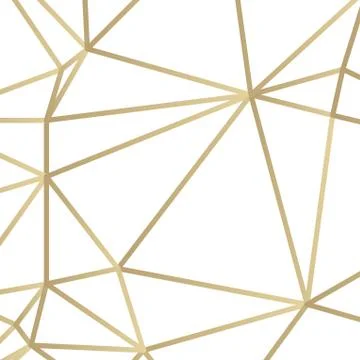 Golden lines triangle vector illustration on white background Stock Illustration