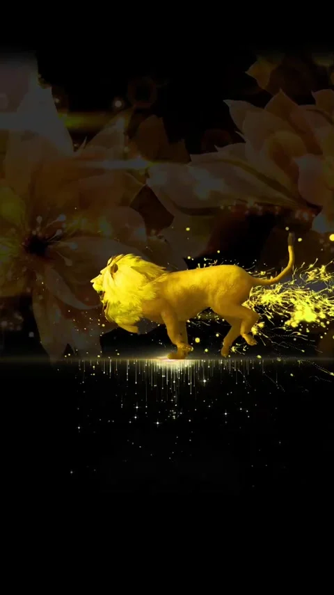 Golden lion 스톡 동영상 167356812