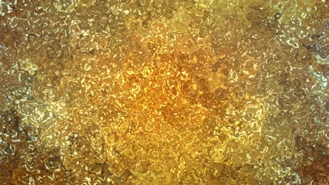Golden liquid abstract animation. Loop. Stock Footage 143341522