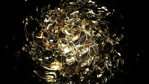 Golden Liquid Background Stock Footage 171286096