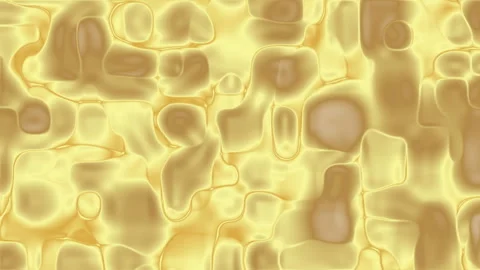 Golden liquid forms abstract swirling patterns. Stock Footage 308906008