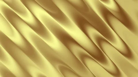 Golden Liquid Gradient Satin Waves Diagonal Luxury Seamless Loop Stock Footage 319662491