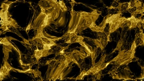 Golden liquid patterns moving with subtle light shifts and copy space for t.. Stock Footage 340948941