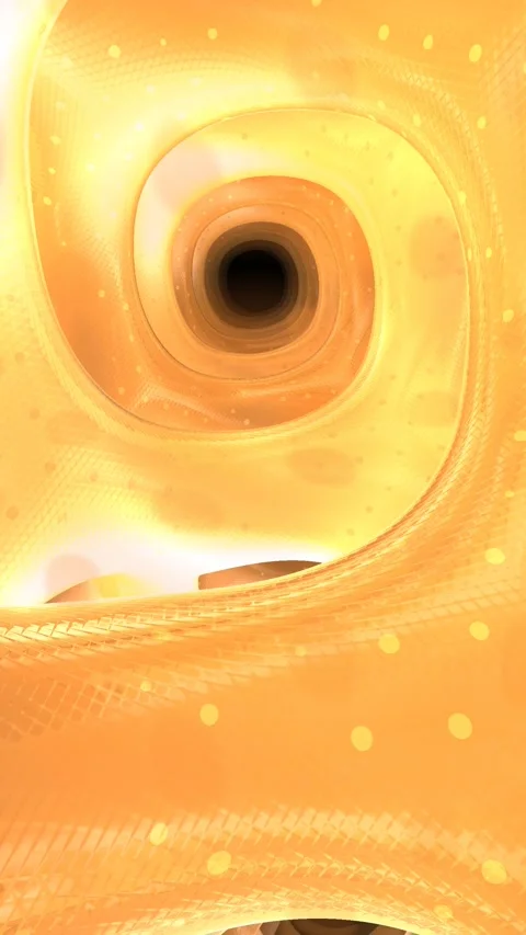 Golden Liquid Vortex Loop Honey Melting Swirl Abstract Motion Background Stock Footage 342986248