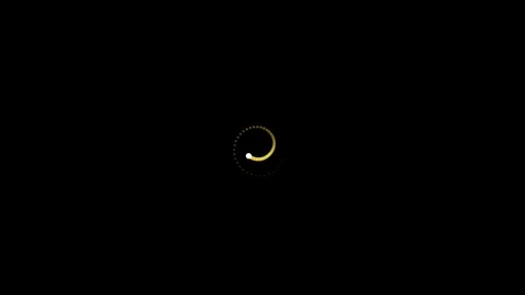 Golden Loading Screen Perfect Seamless Loop Stock Footage 340925865