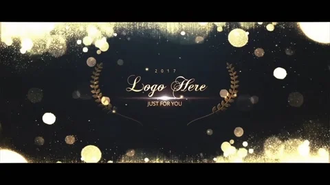 after effects golden title