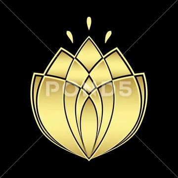 Spa business logo psd gold lotus icon design | premium image by  rawpixel.com / Kappy Kappy | Icon design, Lotus logo, Flower logo design