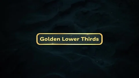 Golden Lower Thirds After Effects素材