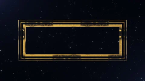 Golden Luxury Frame Background Video stock 247490924