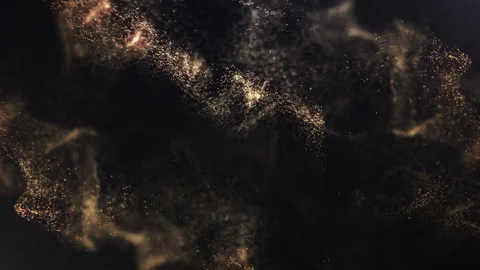 Golden Luxury Particles Background Video stock 247571540